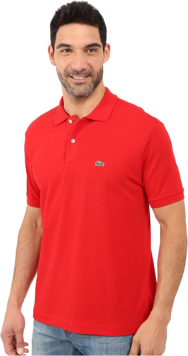 Рубашка-поло L1212 Classic Pique Polo Shirt Lacoste, красный — фото 2