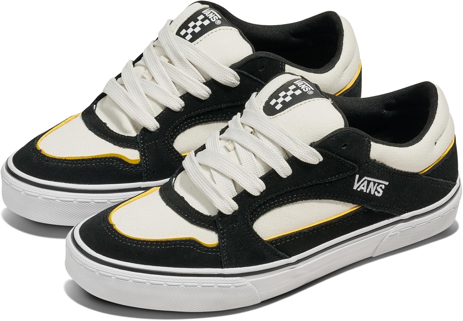 Мужские кроссовки Vans Chukka Push, белый/черный/желтый — фото 2