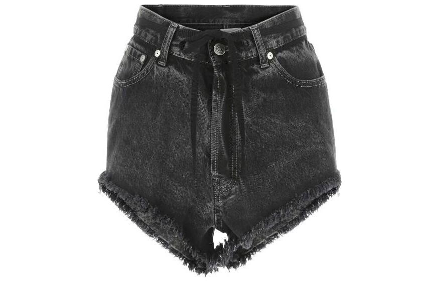 

Джинсовые шорты женские черные Maison Margiela