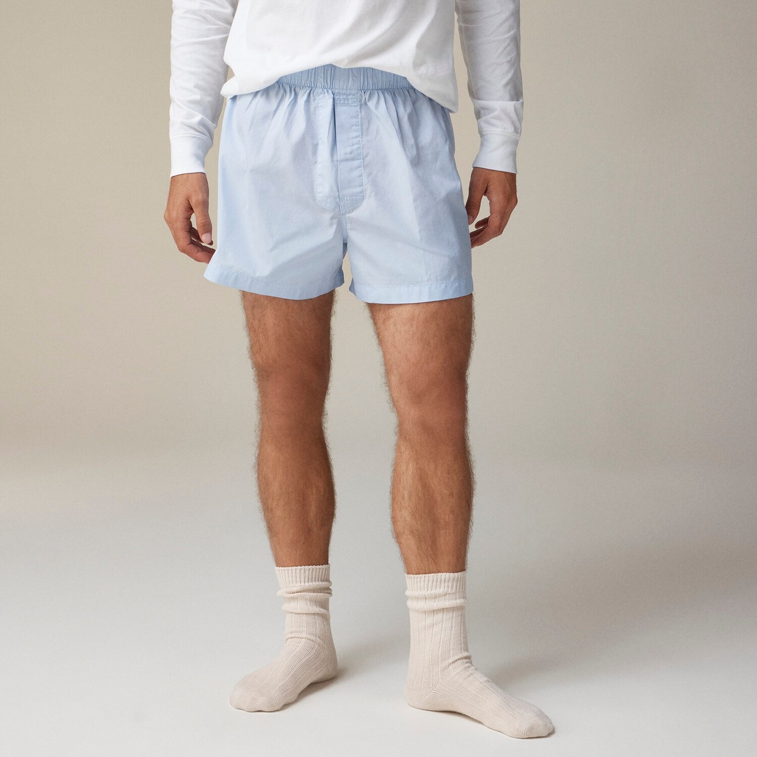 

Томас Мейсон для хлопковых боксеров J.Crew, голубой