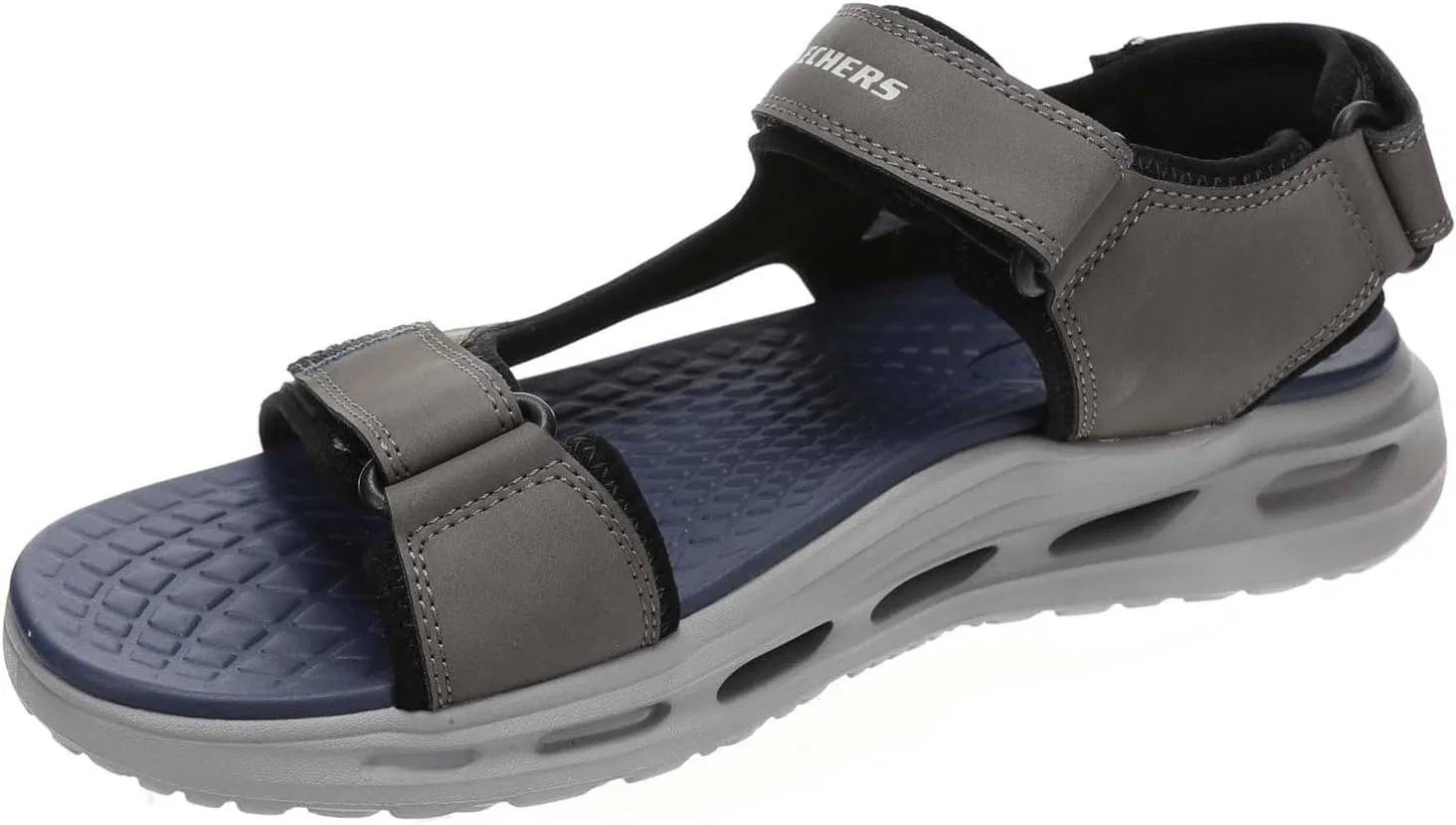Мужские спортивные сандалии Skechers River с тремя ремешками и открытым носком, Character — фото 4
