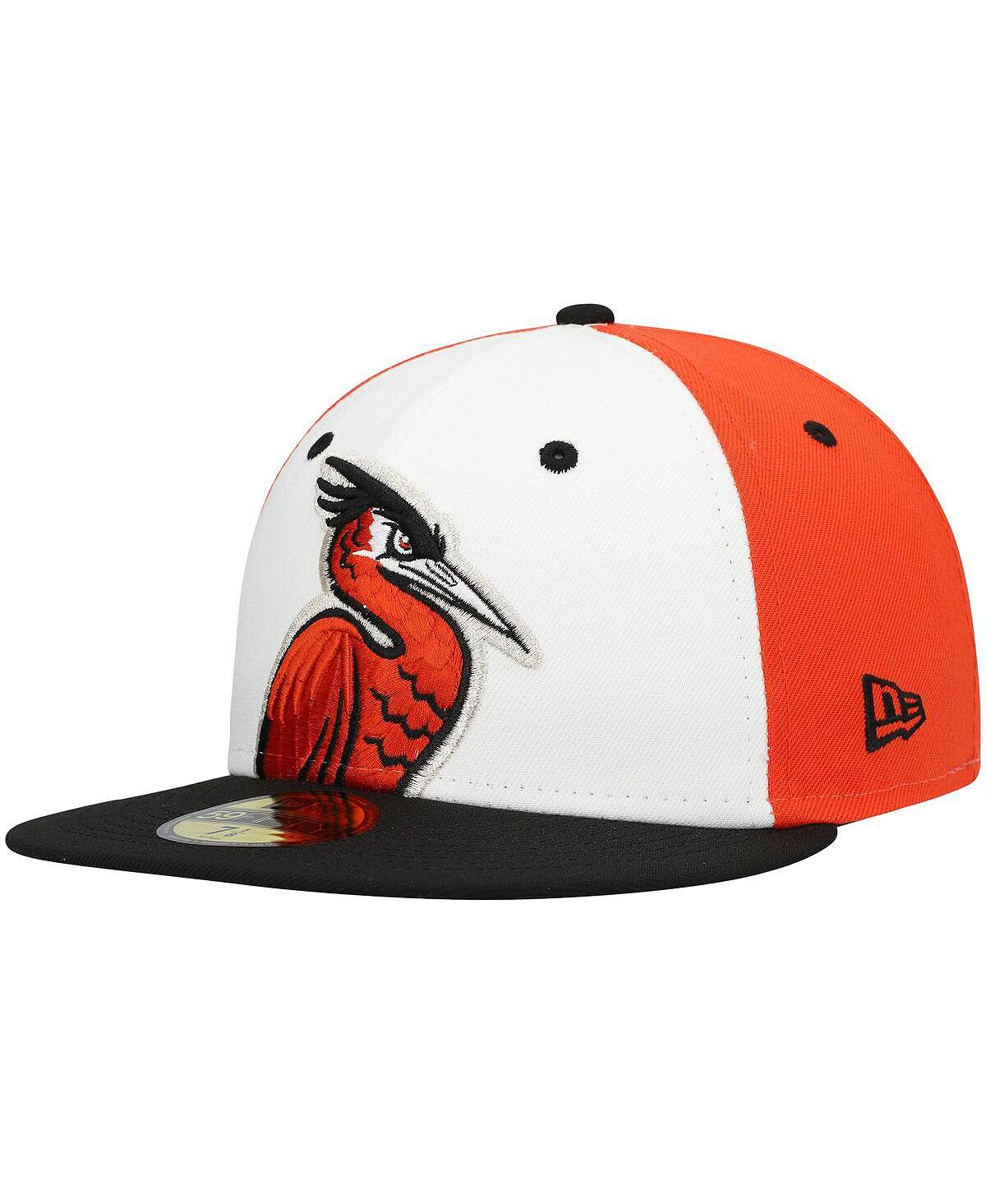 

Мужская белая облегающая шляпа Delmarva Shorebirds Authentic Collection Team Alternate 59FIFTY New Era