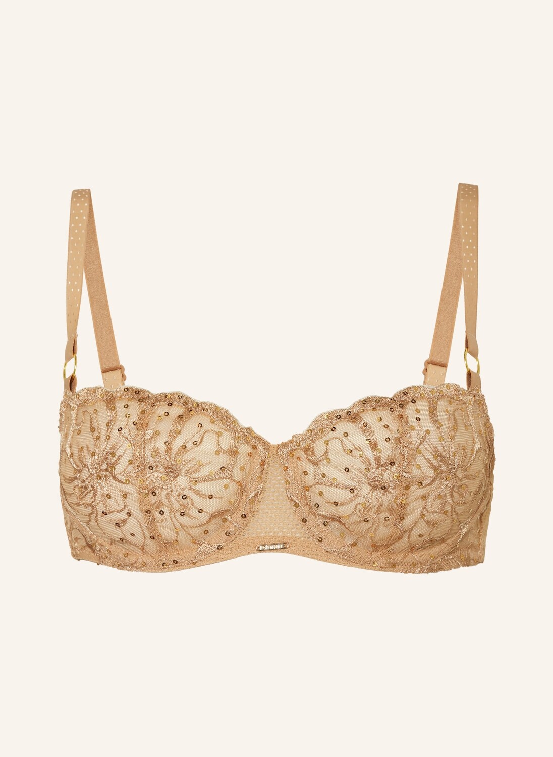 

Бюстгальтер-балконет fleurs signature CHANTELLE, кэмел