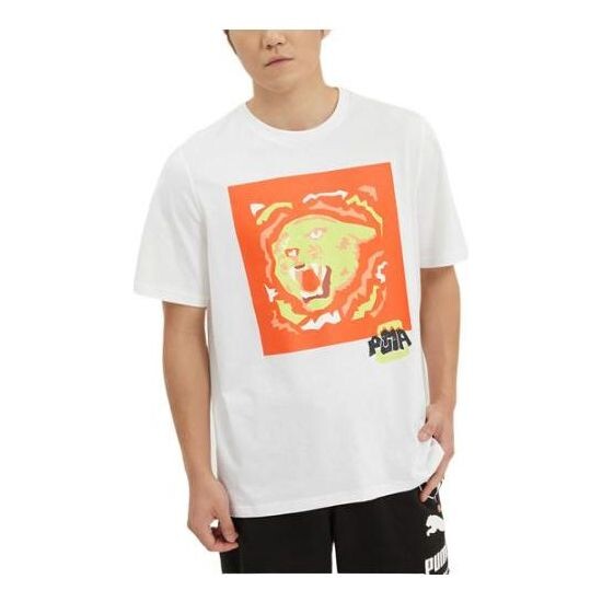 

Футболка 4th quarter basketball t-shirt 'white' Puma, белый
