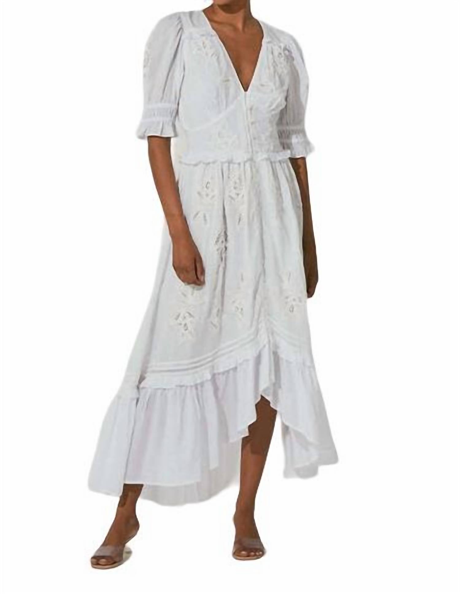 

Платье Estelle Ankle в цвете Ivory Cleobella