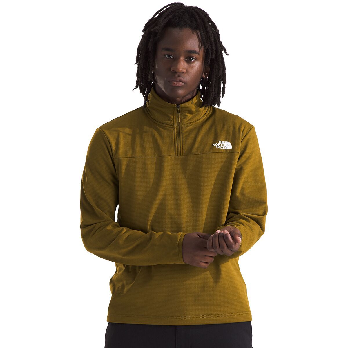 

Сетчатая флисовая куртка Cedar Trail с молнией на 1/4 The North Face, зеленый