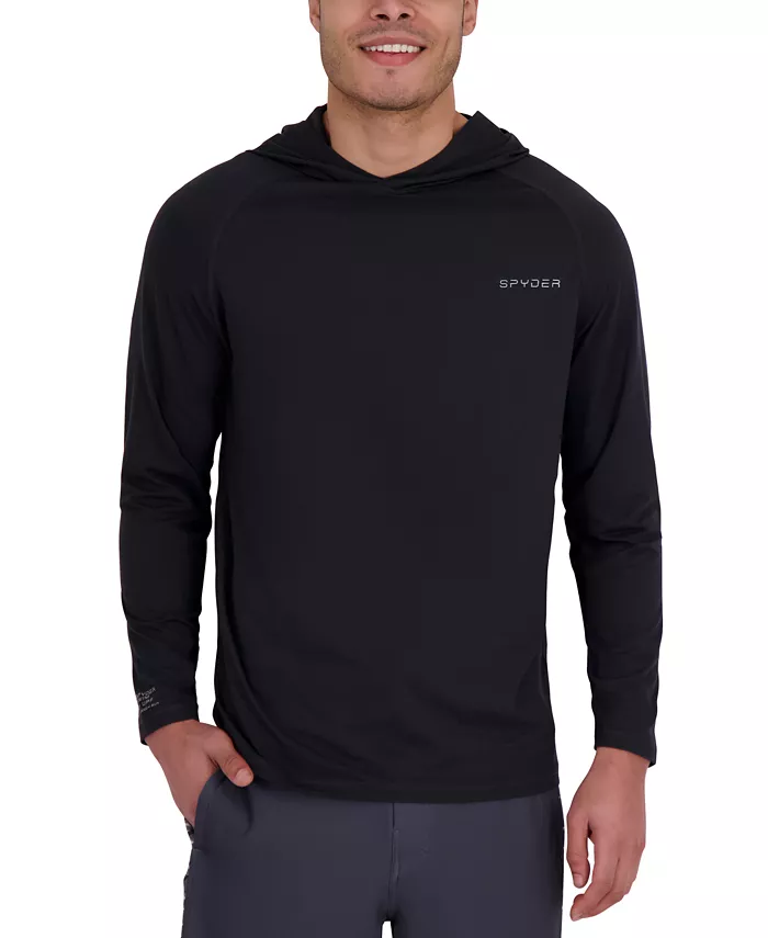 

Мужская толстовка с капюшоном Core с длинным рукавом Rashguard Spyder, черный