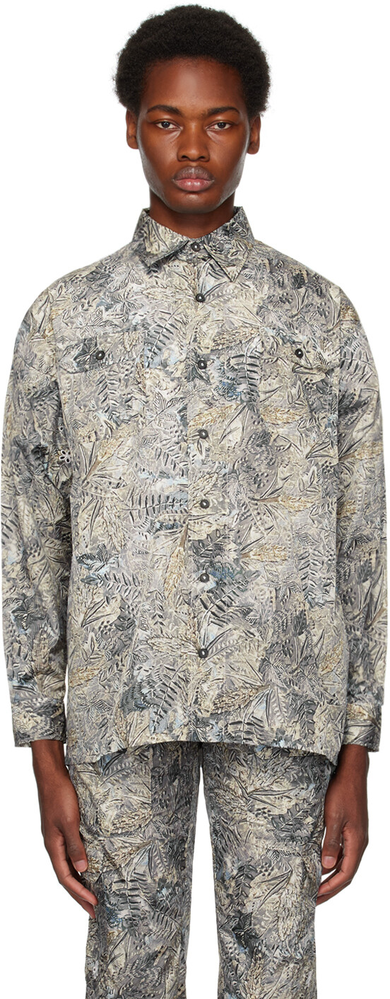 

Серая рубашка Sky High Farm Workwear
