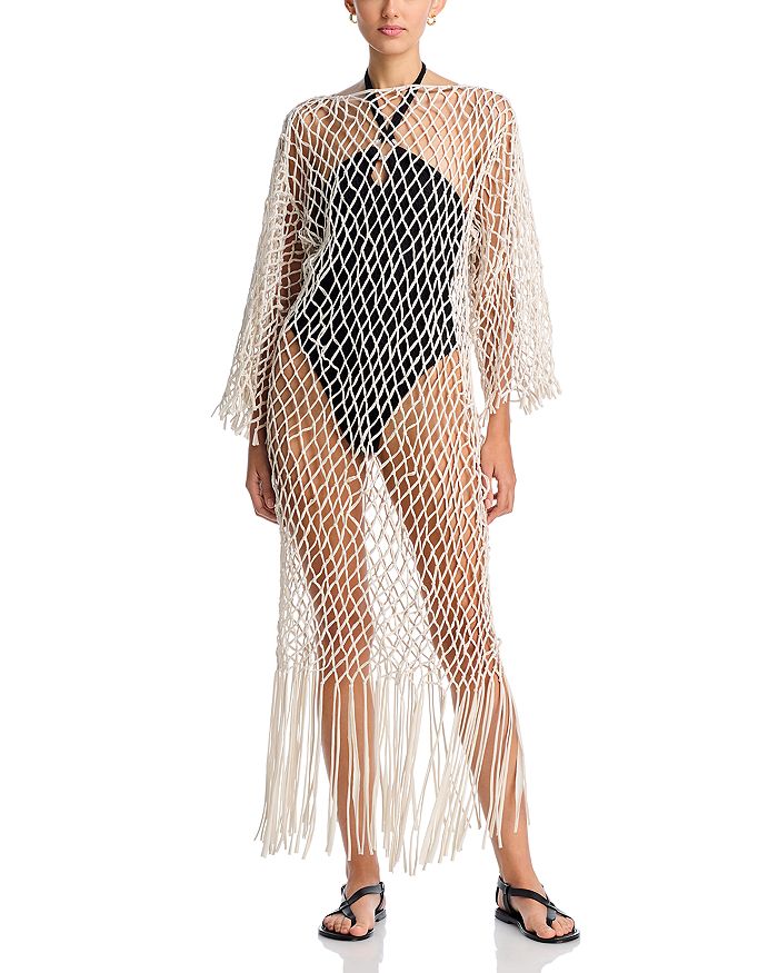 

Купальный халат Capri Macrame Palmacea, слоновая кость/кремовый