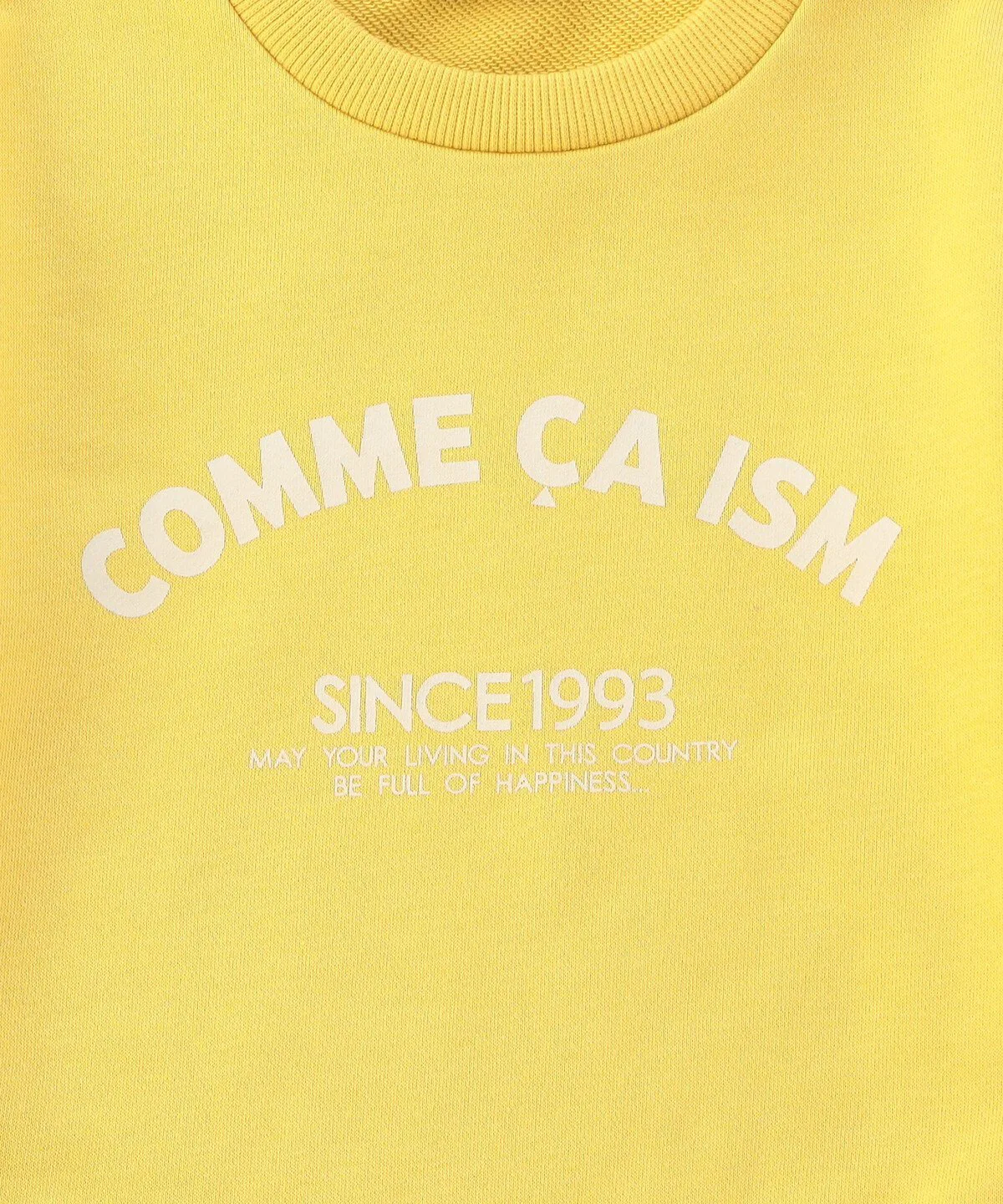 Толстовка с логотипом "Цвета Японии", выполненным тройной строчкой Comme Ca Ism, цвет Rape Blossom Color (Yellow) — фото 3