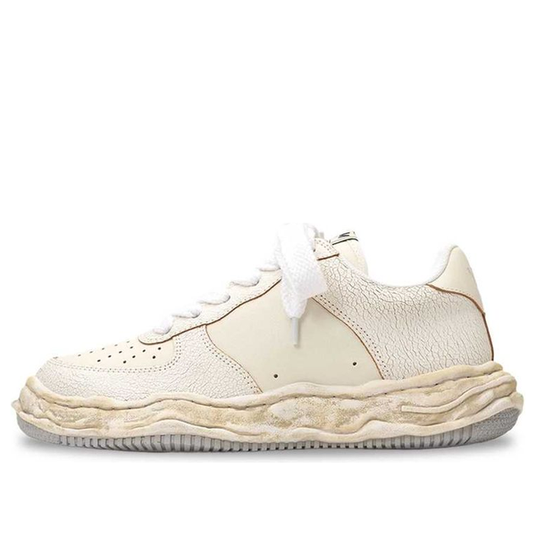 

Кроссовки wayne og sole cracking leather low Maison Mihara Yasuhiro, белый