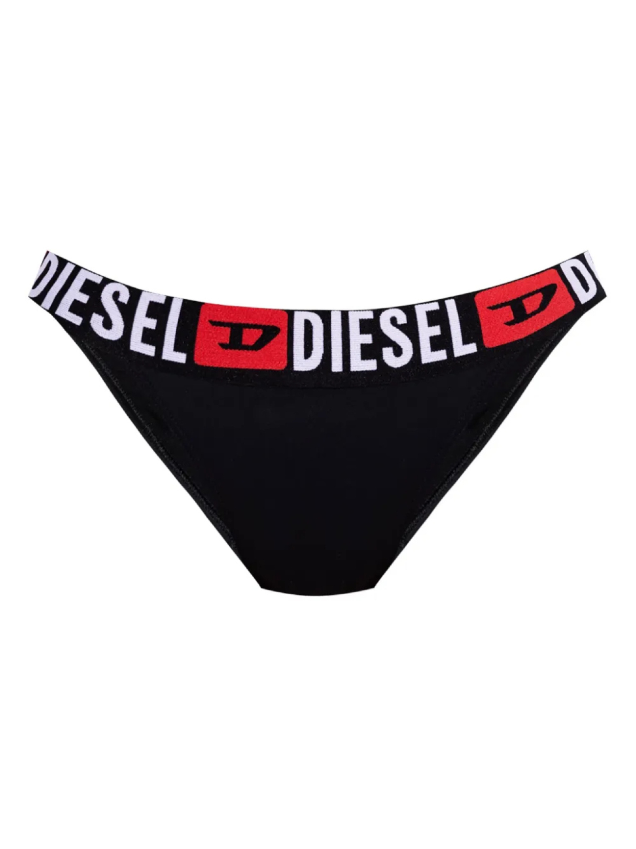 Трусики-бикини с логотипом Diesel и поясом, черный