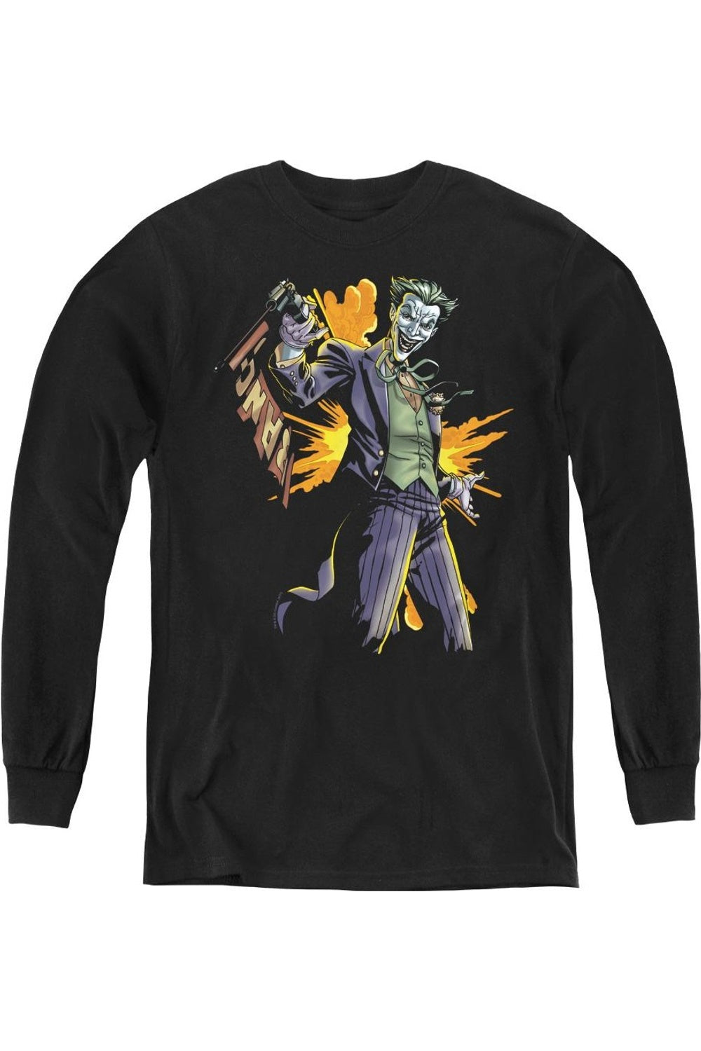 

Футболка с длинным рукавом "Бэтмен и Джокер" для молодежи Gildan, черный