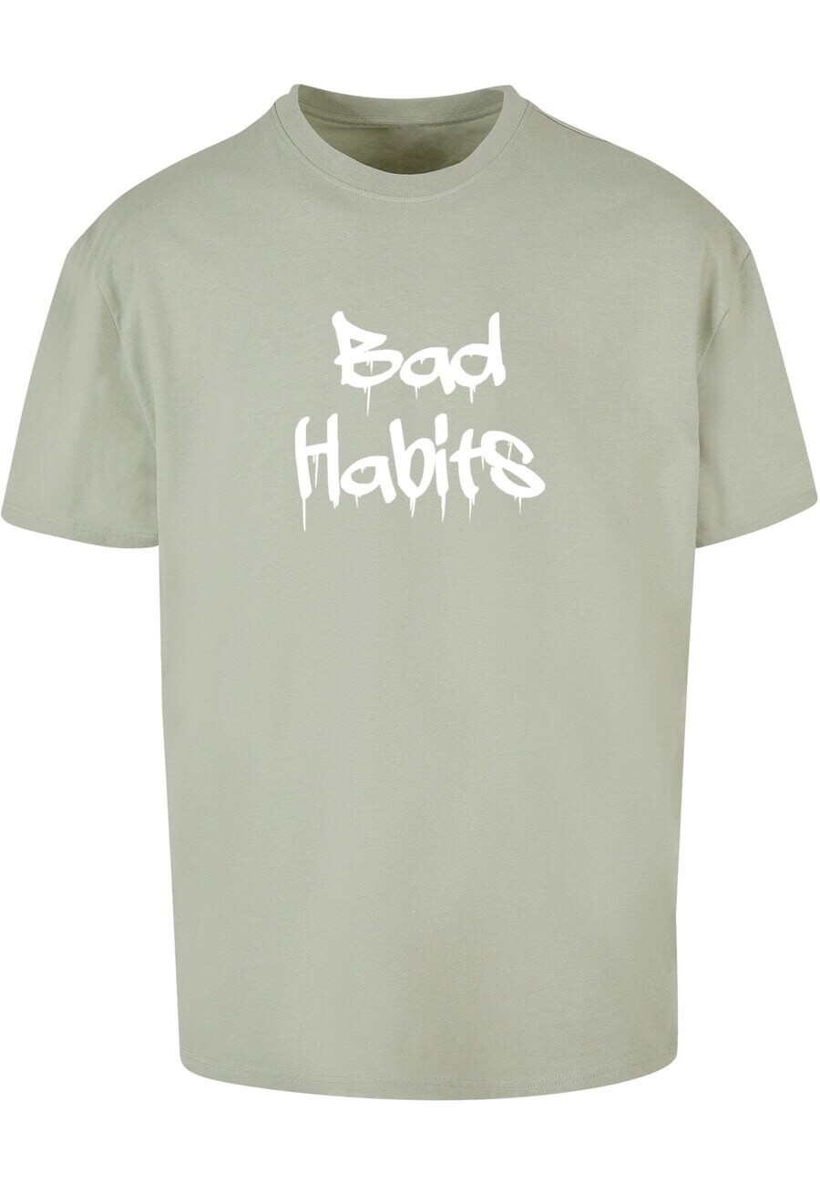 

Футболка Merchcode BAD HABITS, цвет Pastel Green