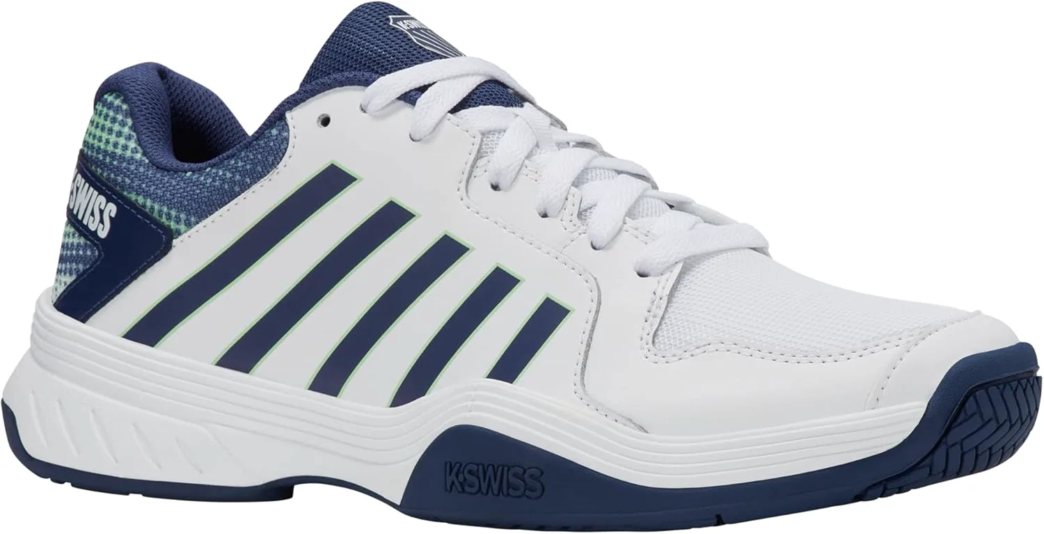 Мужские кроссовки K-Swiss Court Express для пиклбола, белый/зеленый — фото 2