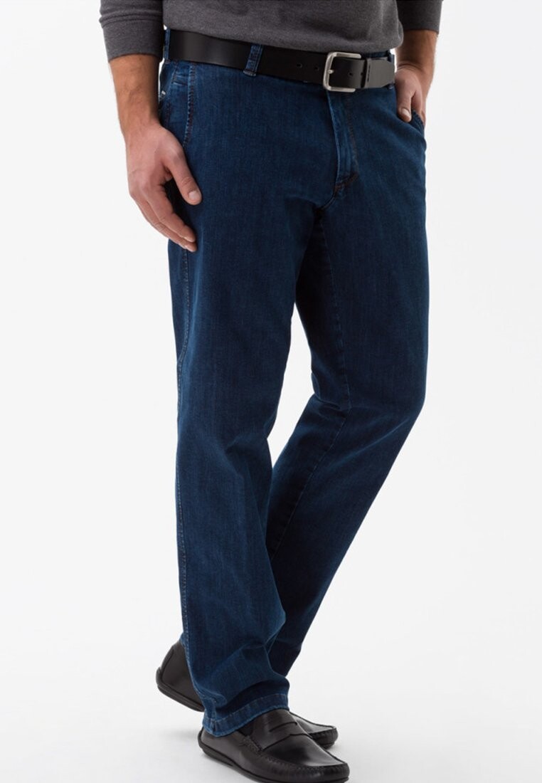 

Джинсы прямого кроя STYLE JIM BRAX, сине-серый