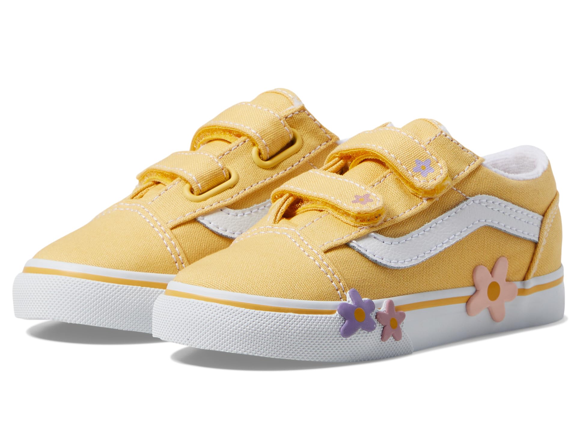 

Кроссовки Vans Kids Old Skool V Flower, желтый
