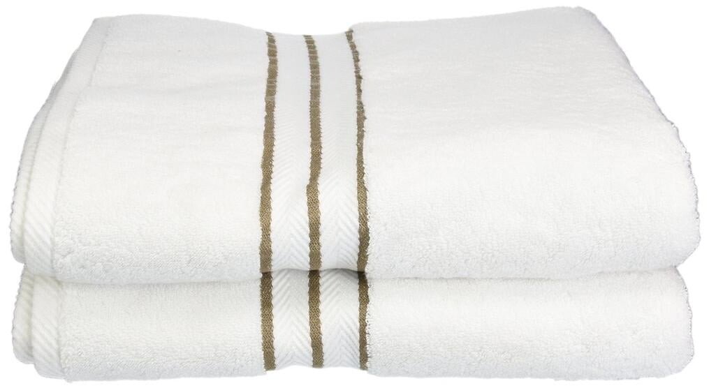 

Набор полотенец Hotel Collection 900 GSM, белый / кофейный
