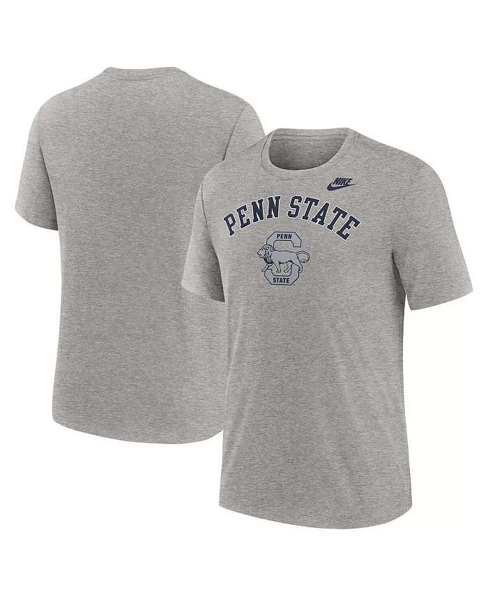 

Мужская футболка Heather Gray Penn State Nittany Lions Legacy Arch Tri-Blend Nike