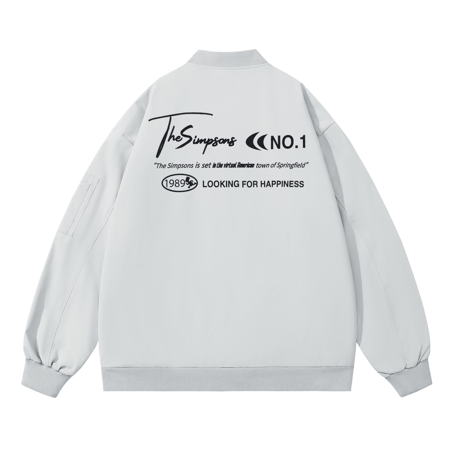 

The Simpsons Куртка Unisex, Light Gray (Solid Color)