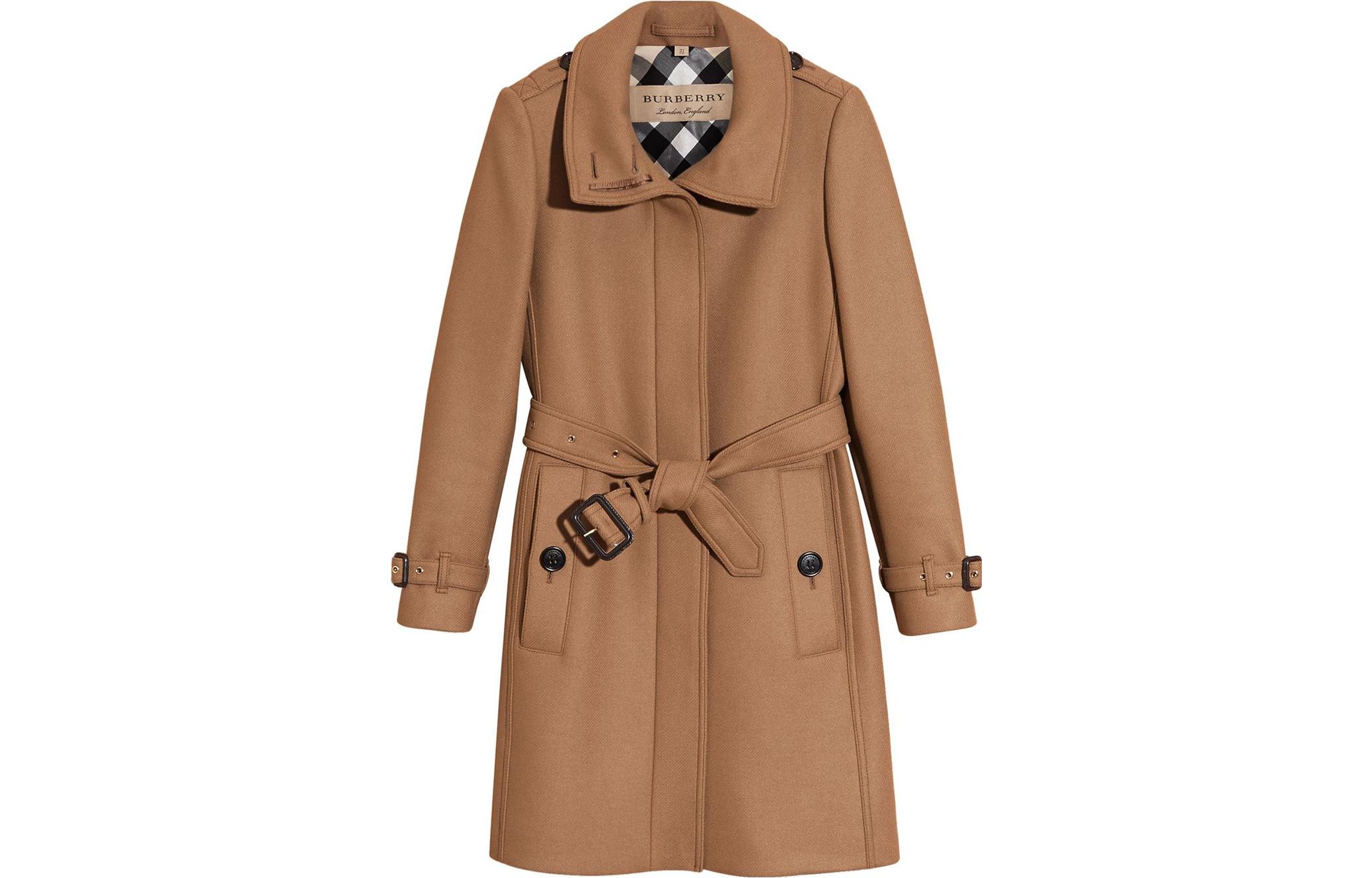 Пальто Burberry женское, коричневый — фото 2