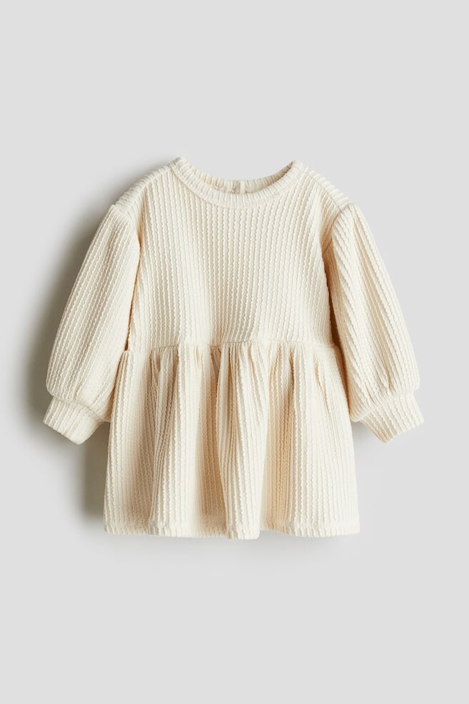 

Платье из фактурного джерси H&M, бежевый