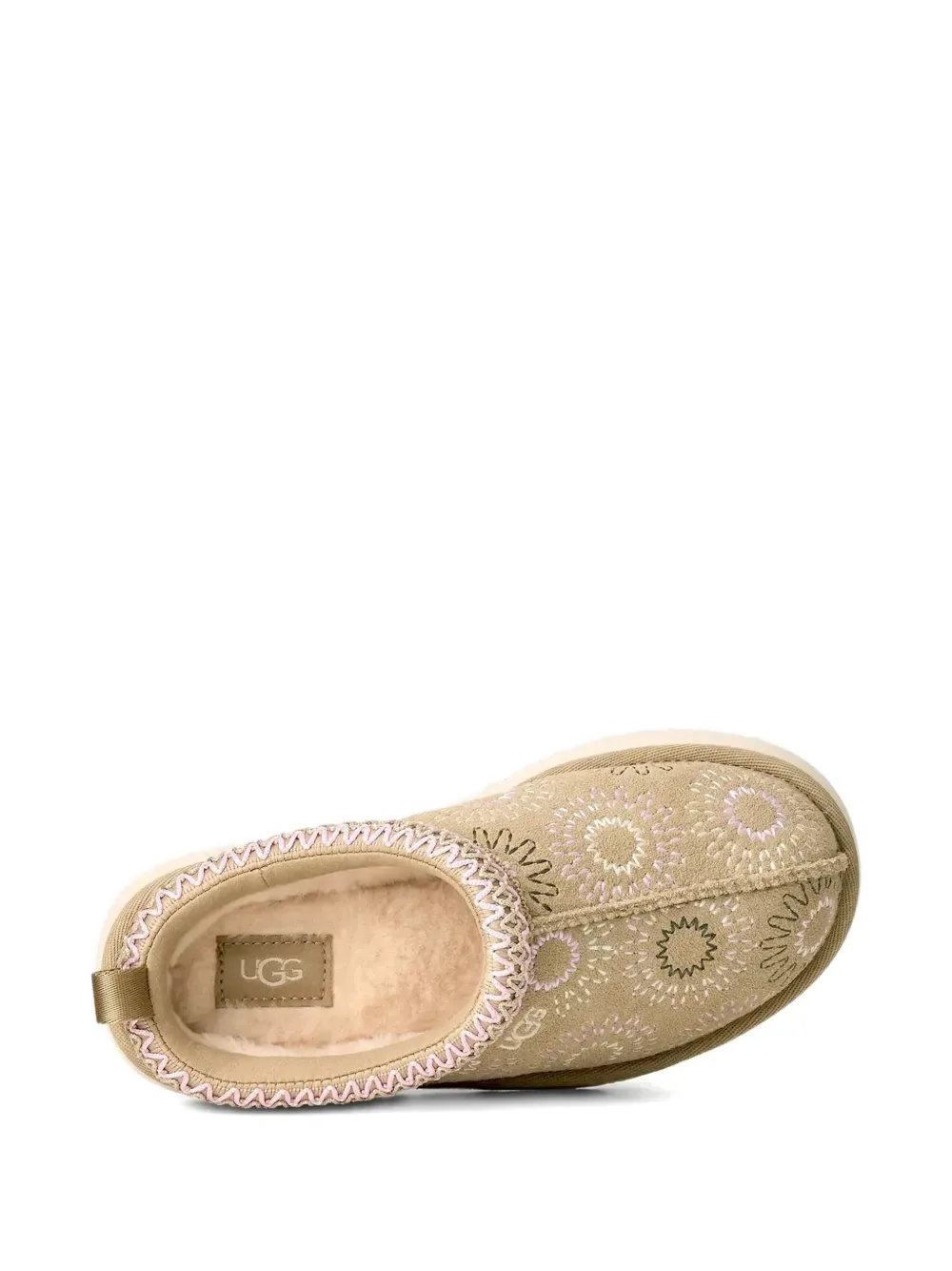 Тапочки Tazz Sun Stitch с узором UGG Kids, бежевый — фото 4