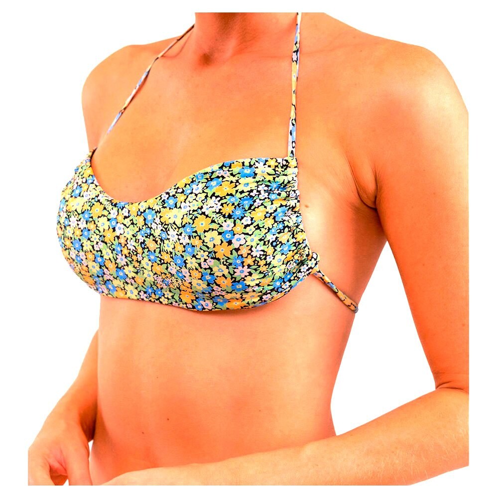 

Топ бикини Rhythm Carrie Tan Line Bandeau, черный