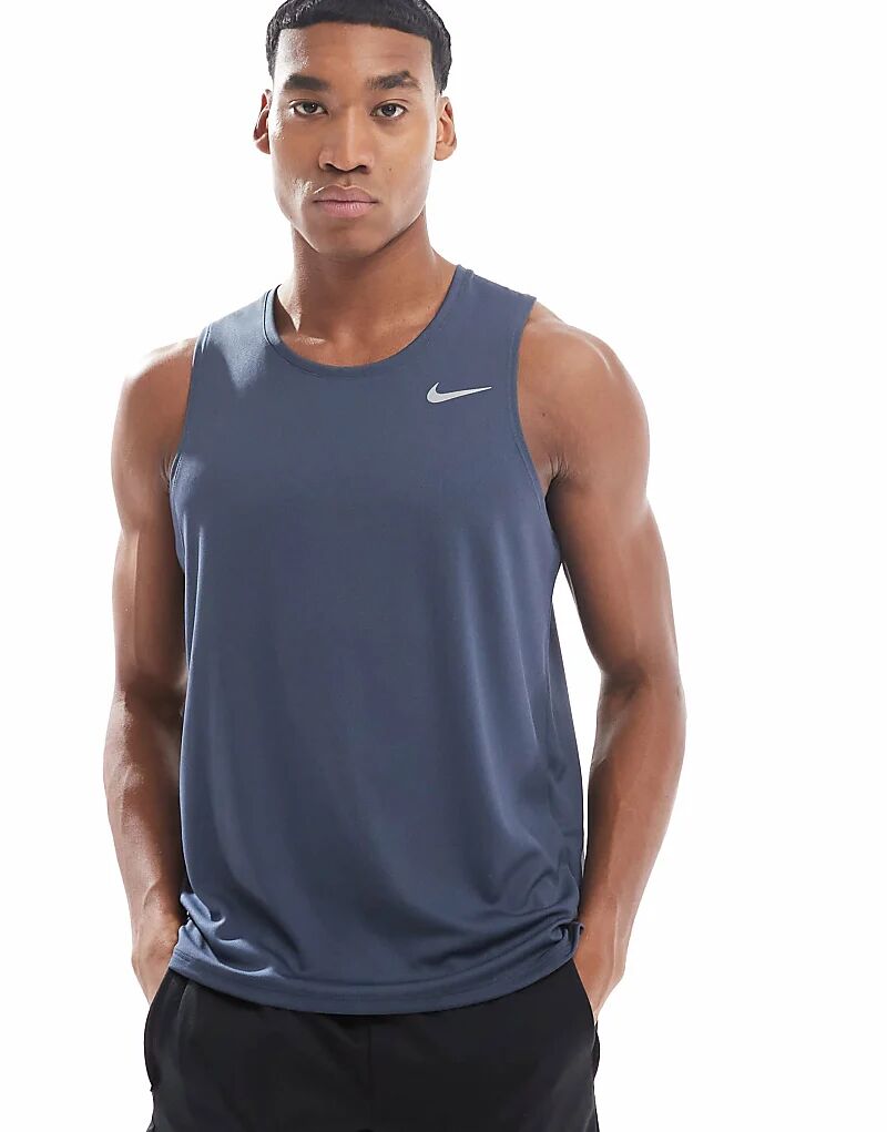 

Майка Miler Dri-FIT темно-синего цвета Nike Running
