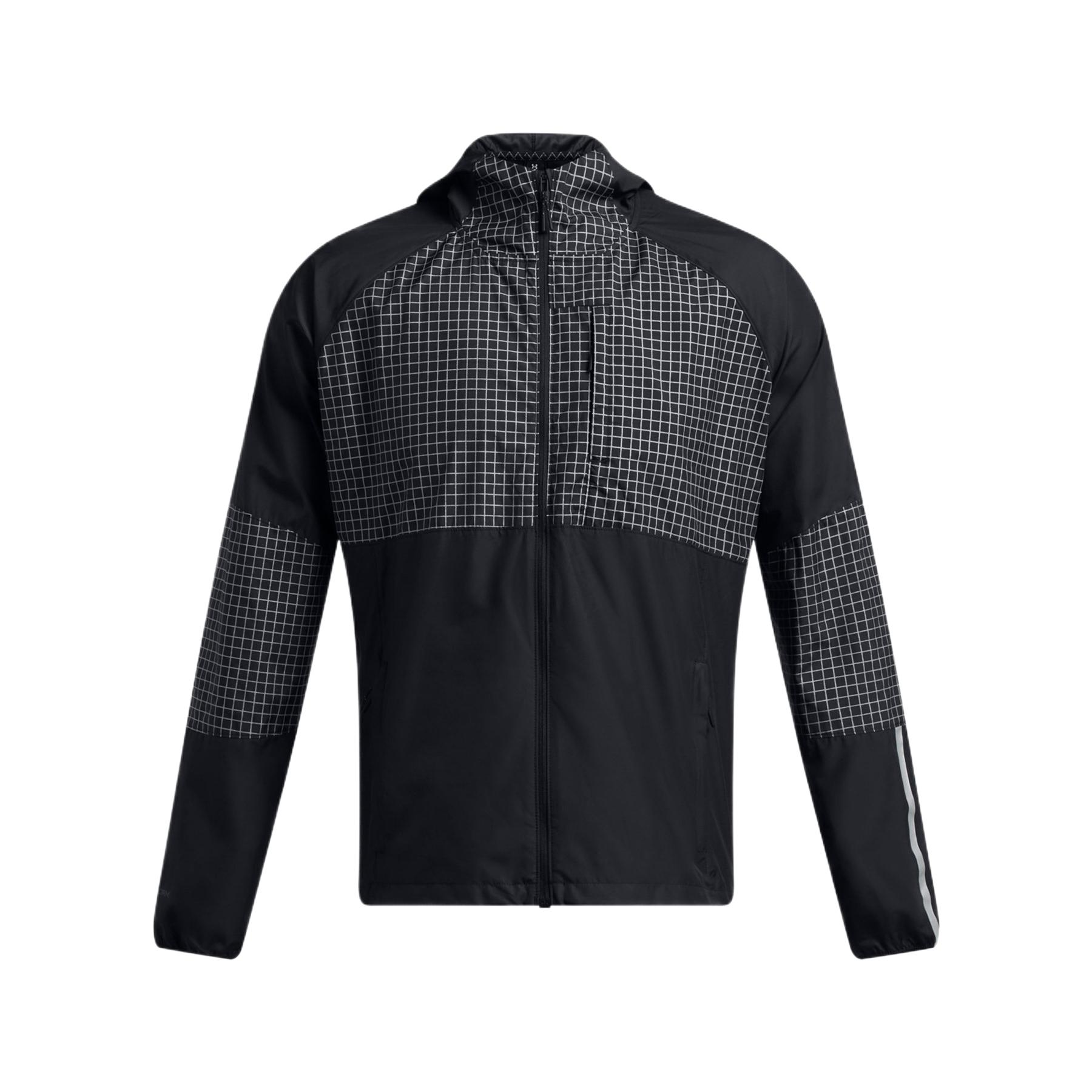 

Under Armour Куртка мужская черная клетчатая пэчворк, Black Plaid Patchwork