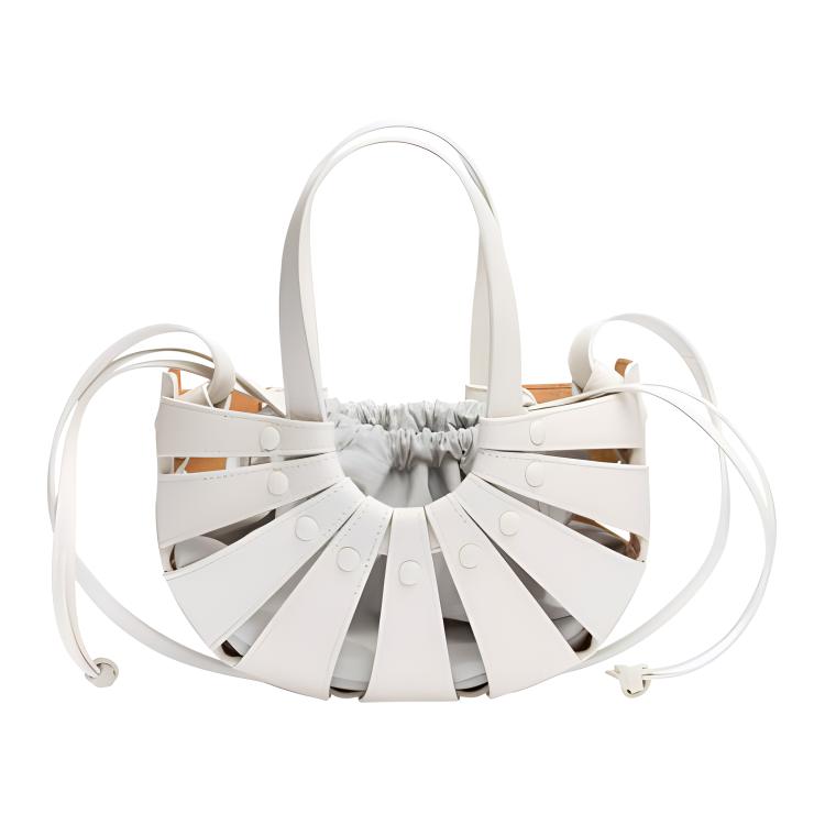 

Bottega Veneta Кожаный клатч женский белый