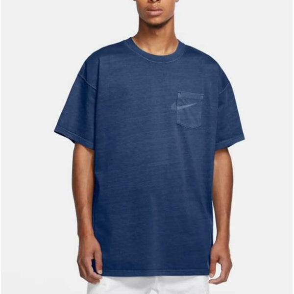 Футболка как m nk sb tee pkt круглый вырез короткий рукав Nike, синий — фото 4