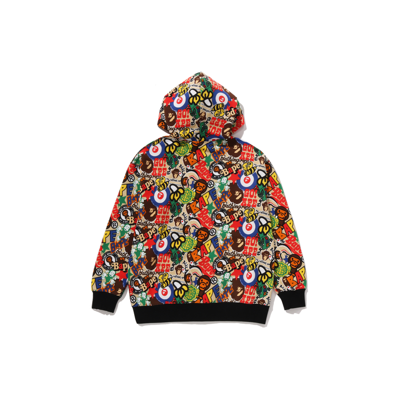 Толстовка FW25 для детей 3-7 лет A BATHING APE, мультиколор — фото 3