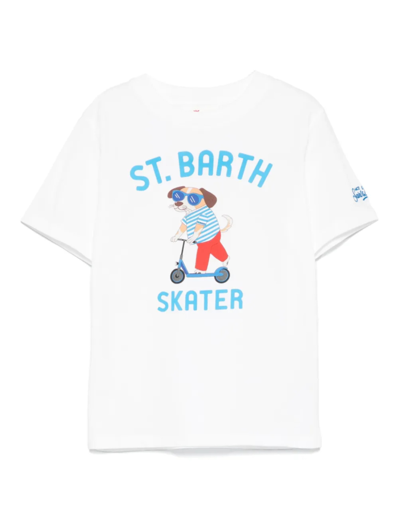 

Футболка Scooter Dog MC2 Saint Barth Kids, белый