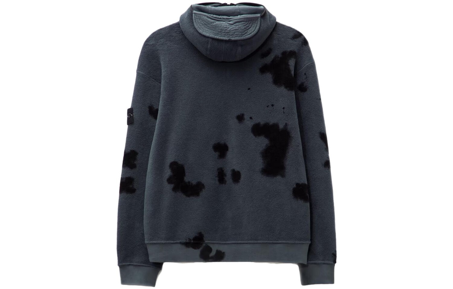 Бархатная куртка унисекс дымчато-серого цвета Stone Island, серый — фото 2