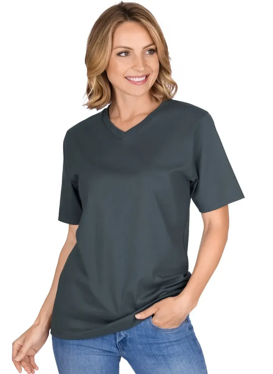 

Футболка Trigema "TRIGEMA V-Shirt DELUXE Хлопок", антрацит