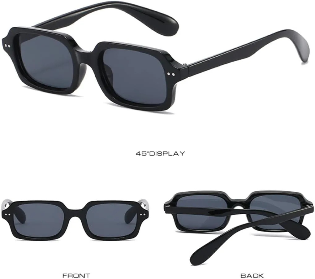 

Модные маленькие прямоугольные мужские солнцезащитные очки в стиле ретро с защитой от УФ-излучения UV400 для женщин с градиентным покрытием VFDHN, Tyj526-7