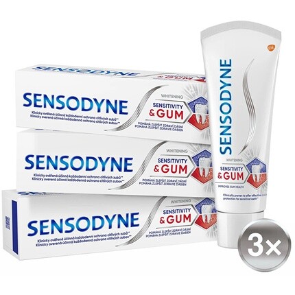 

Зубная паста для чувствительности и отбеливания десен Trio 3 x 75 мл Sensodyne