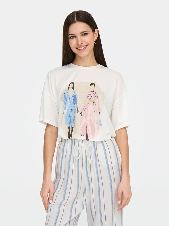 

Футболка обычного кроя Melina 15342876 Only, белый