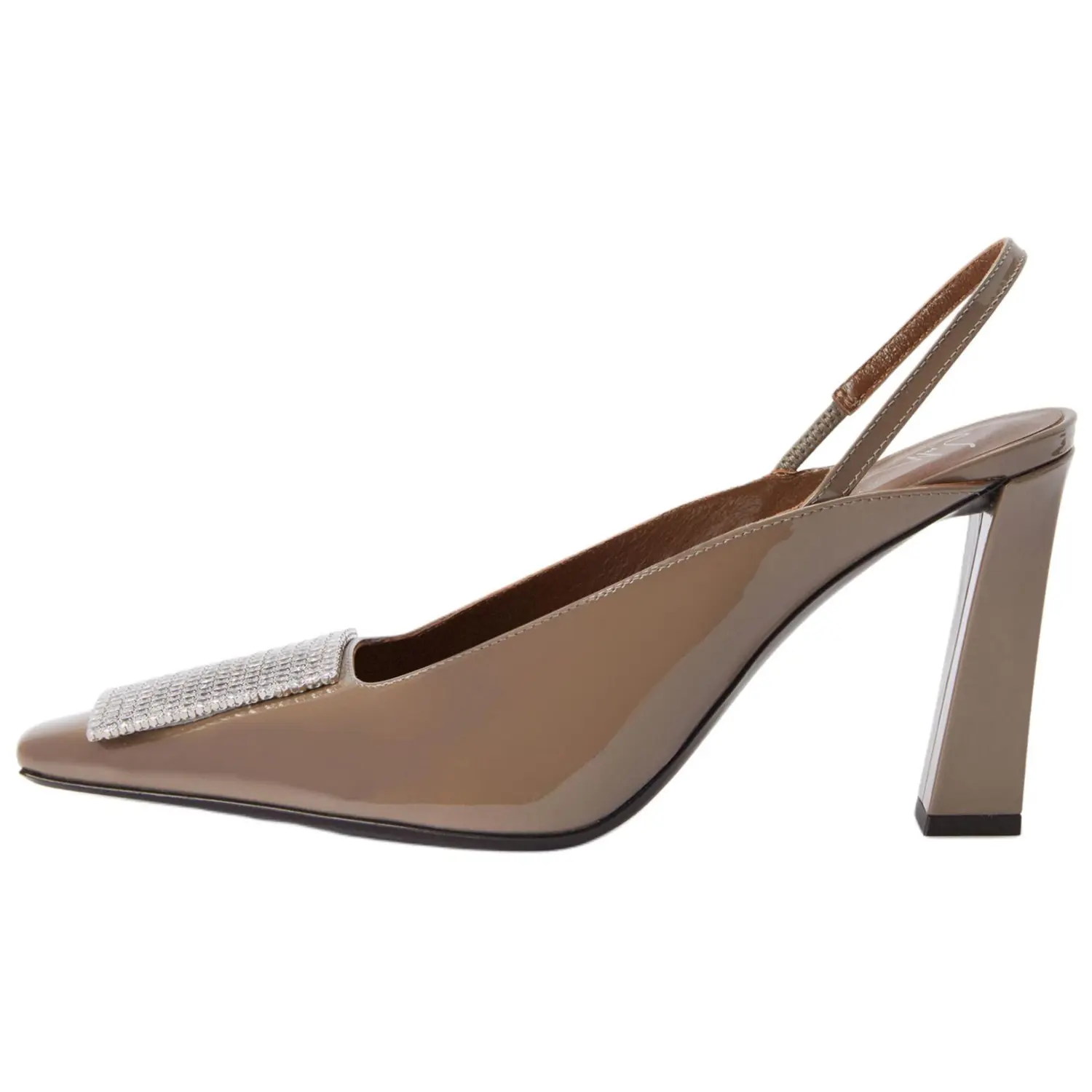 Туфли-лодочки Brendha с открытой пяткой, украшенные кристаллами Giuseppe Zanotti, Original Shoe Box Included
