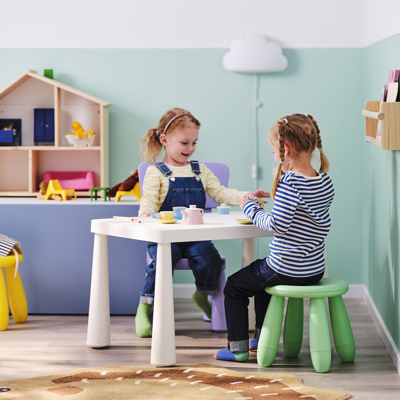 Детское кресло, для использования в помещении/на улице/светло-зеленое IKEA Mammut — фото 2