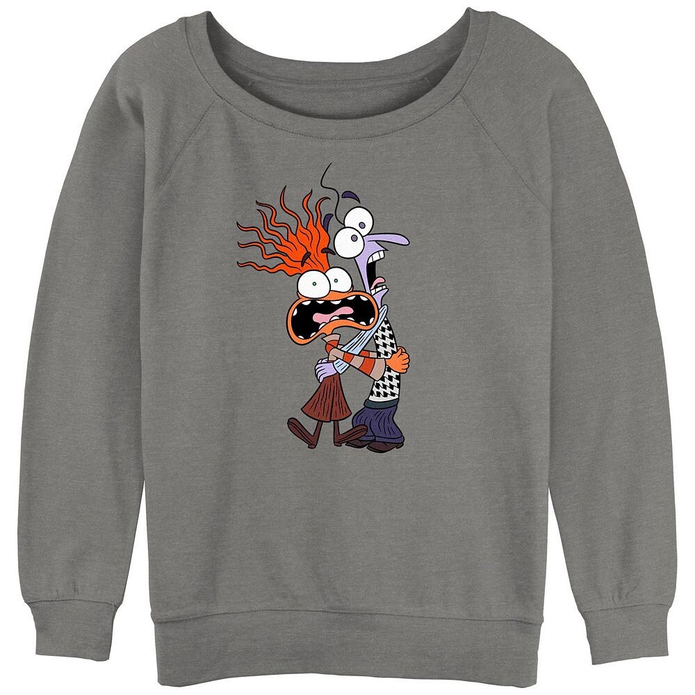 

Графика с напускным Терри для Disney/Pixar's Inside Out 2 Anxiety And Fear Juniors Disney / Pixar, цвет Gray Heather