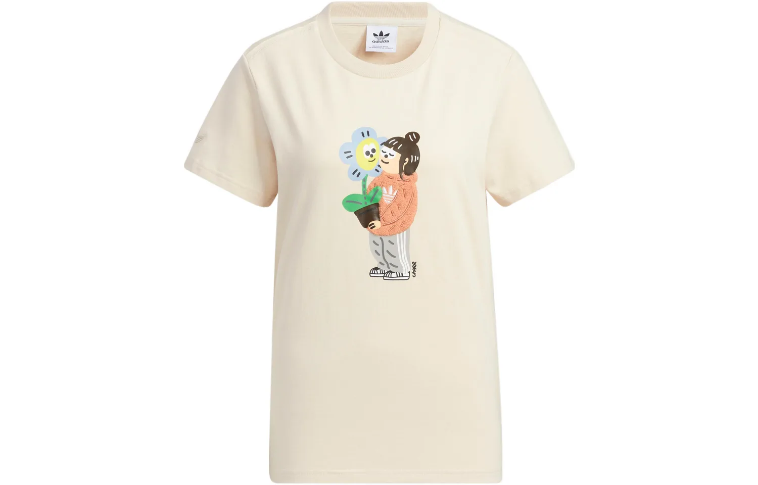 Adidas Originals Футболка Charr Morita Regular женская экрю
