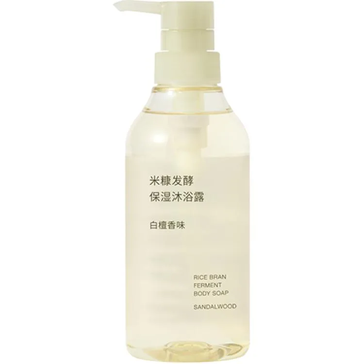MUJI Увлажняющий гель для душа с ферментированными отрубями и ароматом жасмина и цитруса, Sandalwood Scent