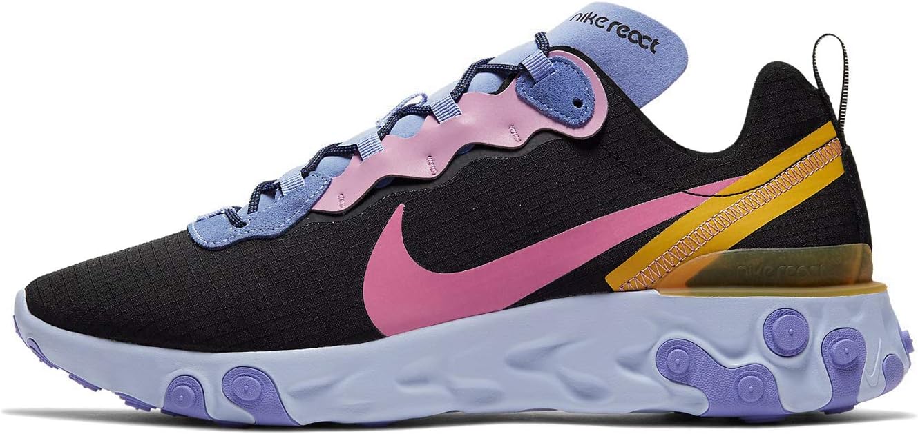 

Кроссовки для бега Nike React Element 55 для мужчин, Black/Magic Flamingo-Light Thistle