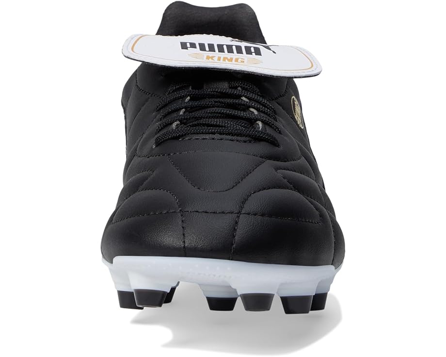 Кроссовки PUMA King Top Firm, Artificial Ground Soccer Cleats, цвет PUMA Black/PUMA White/PUMA Gold — фото 3