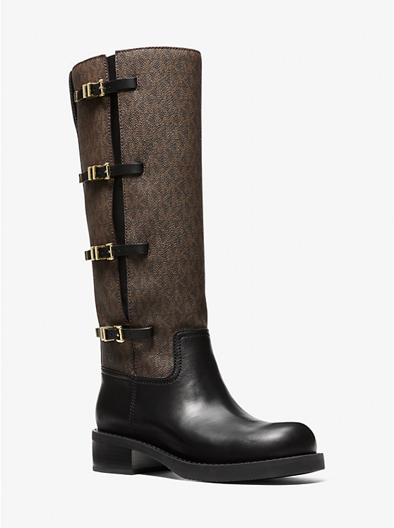 Ботинки Darrington из кожи с фирменным логотипом Michael Kors, Brown/Blk