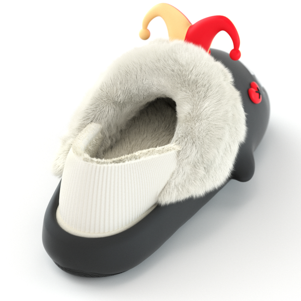 HelloSlippers Акульи зимние тапочки Sharkicks Winter Joker с закрытым носком и каблуком унисекс розовые, цвет Pink — фото 4