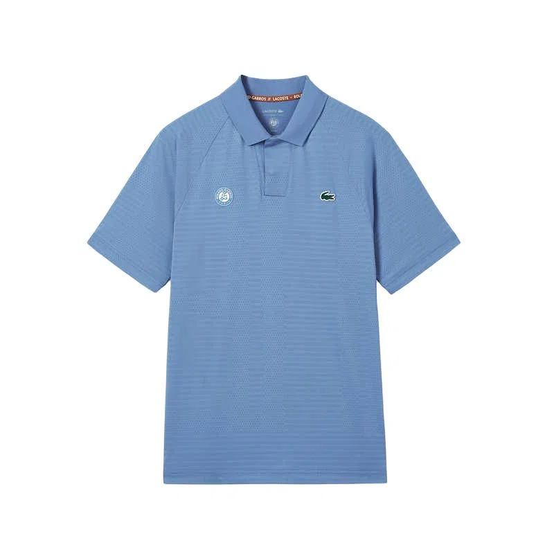 Мужское поло Lacoste с воротником, умеренный крой, JBK/Deep Sea синий