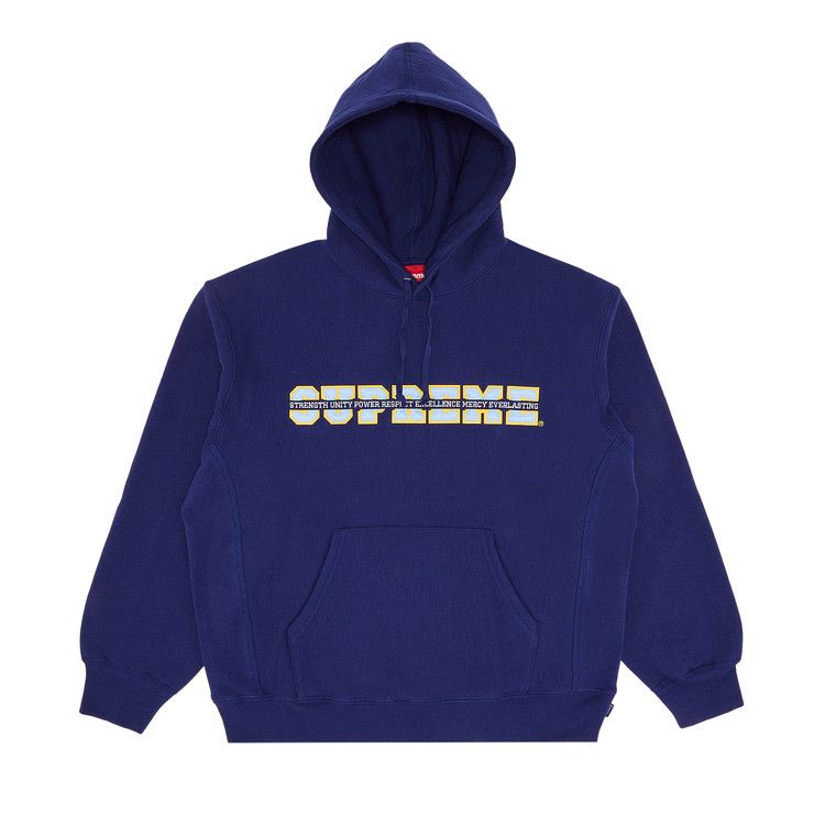 

Толстовка Supreme Collegiate Acronym Hooded Sweatshirt, Dark Royal